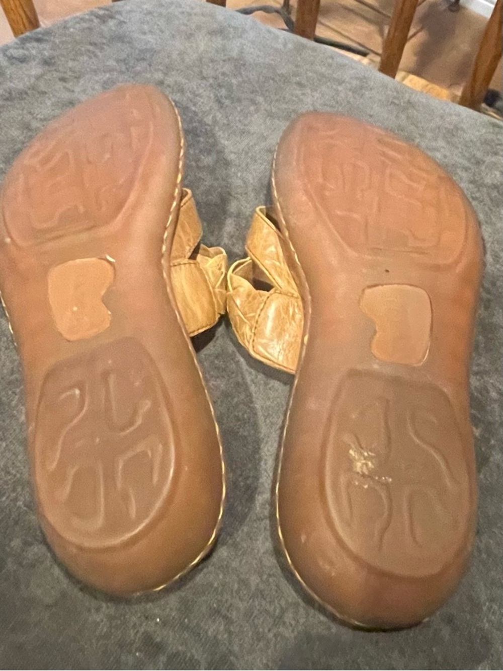 Born Women’s Brown Braided Leather Thong Sandals 38 - Picture 5 of 5